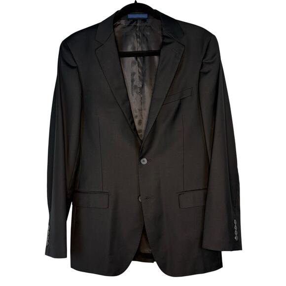 Paul Betenly Men's 38R Sport Coat Roberto 2-Button 100% Wool Filarte Black - Picture 1 of 9